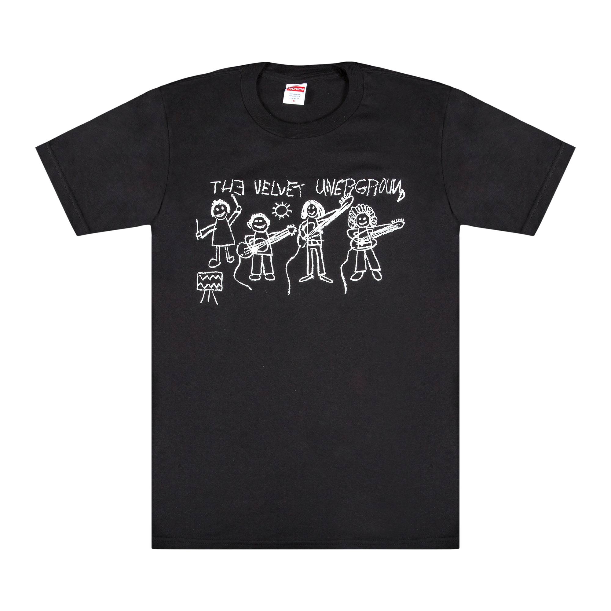 Supreme The Velvet Underground Drawing T-Shirt 'Black' - 1