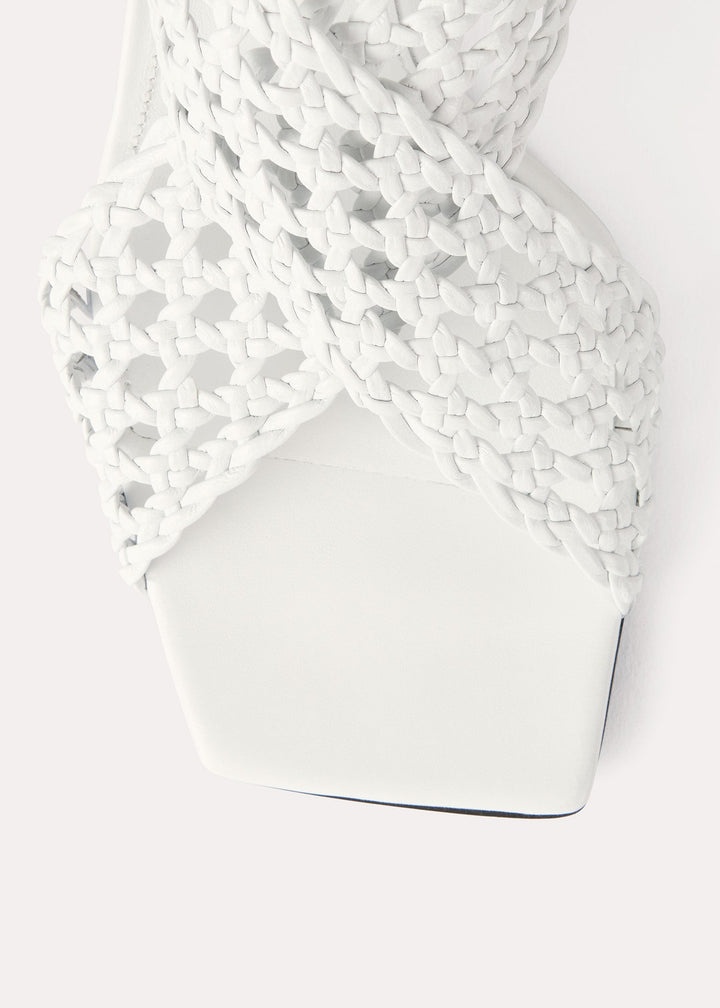 The Leather Crochet Sandal white - 5