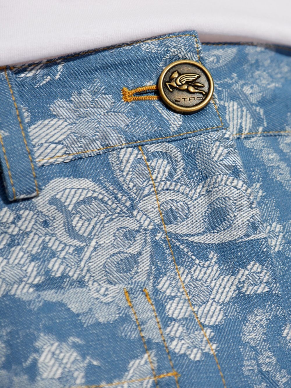floral-print jeans - 5