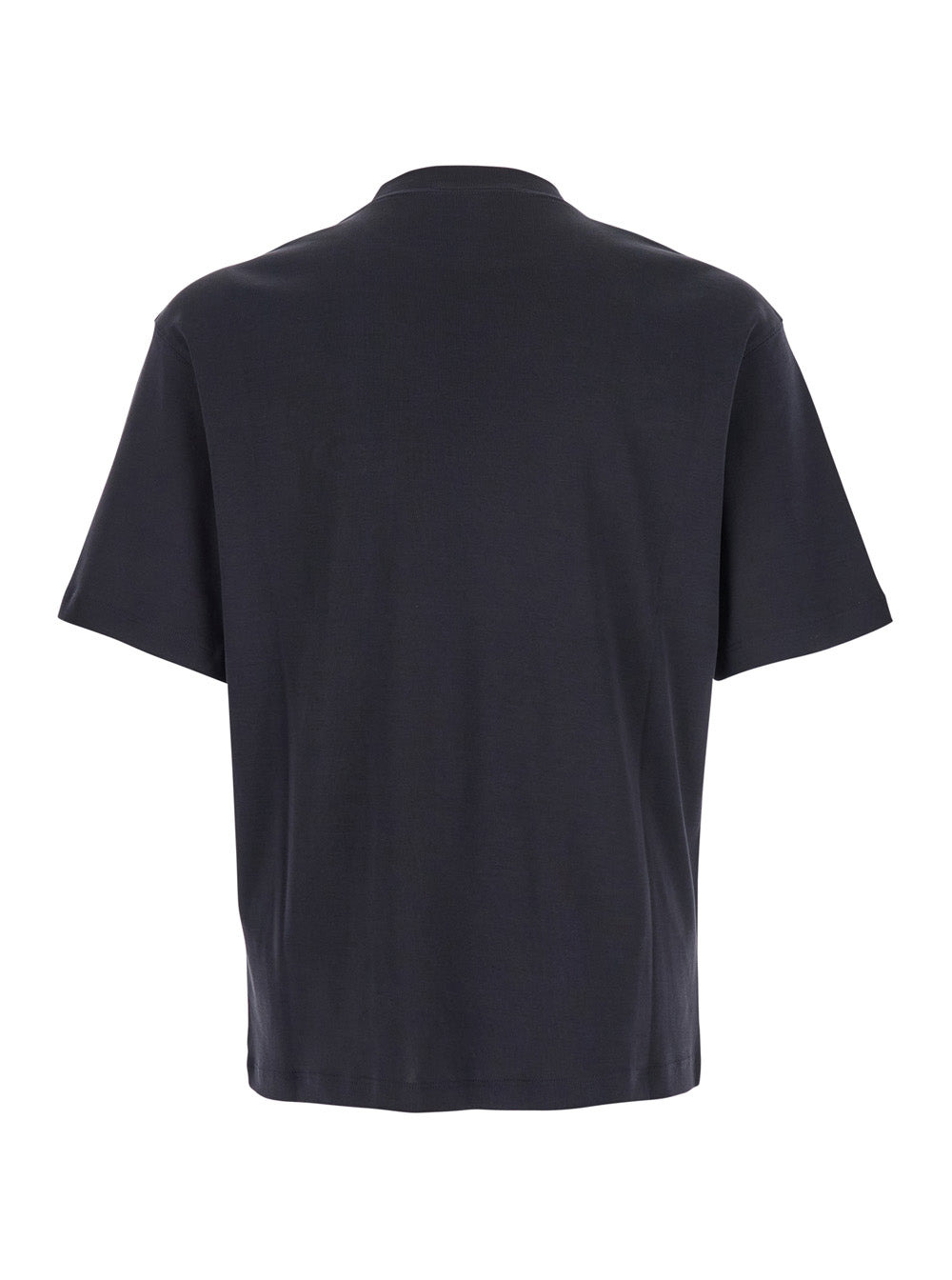 Jacquemus Men 'Le T-Shirt Stazione' Blu Crewneck T-Shirt With Logo Patch On The Front In Cotton Jers - 2