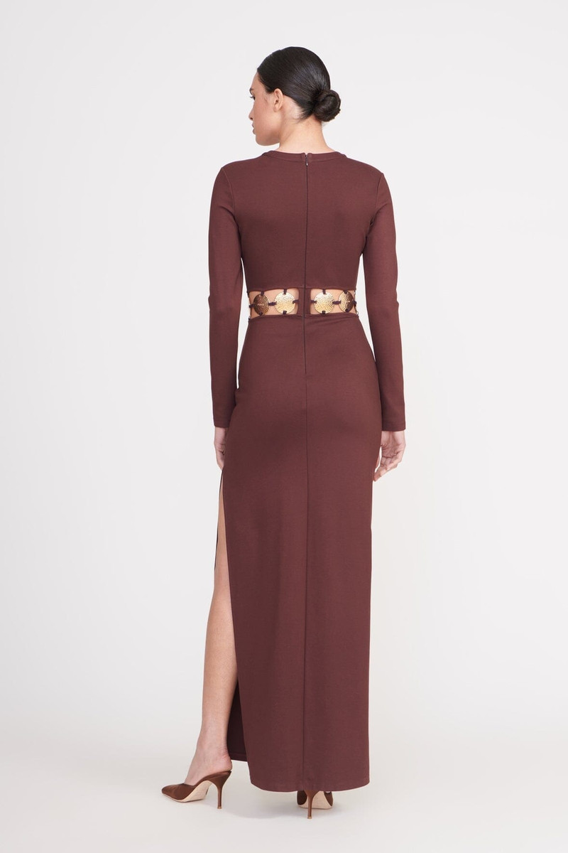 STAUD DELPHINE DRESS DARK 크리스탈 3