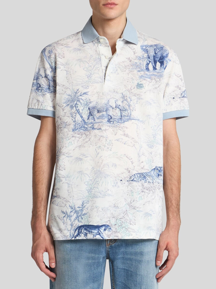 POLO SHIRT WITH SAFARI PRINT - 2