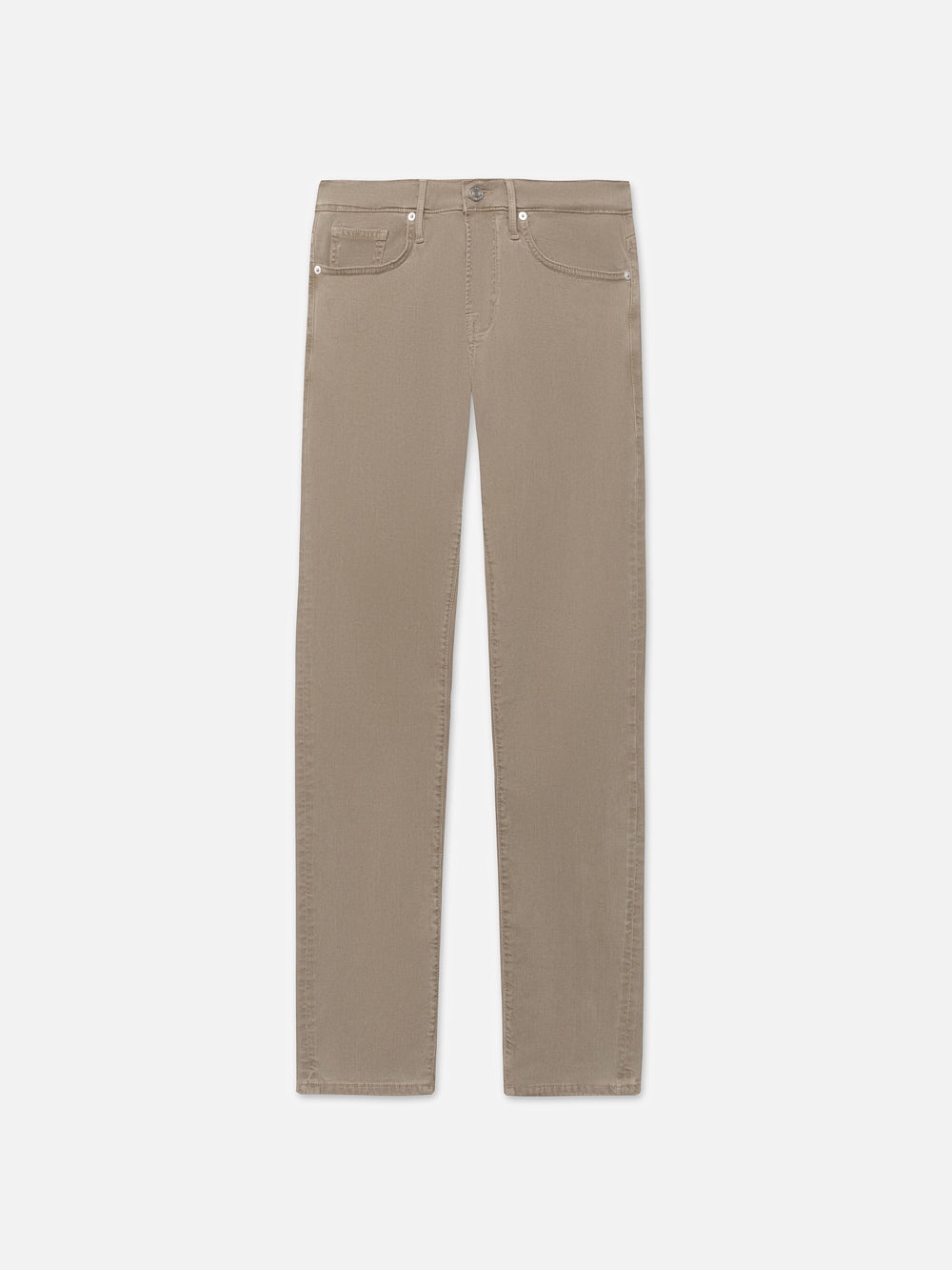 L'Homme Slim Brushed Twill in Stone Beige - 1