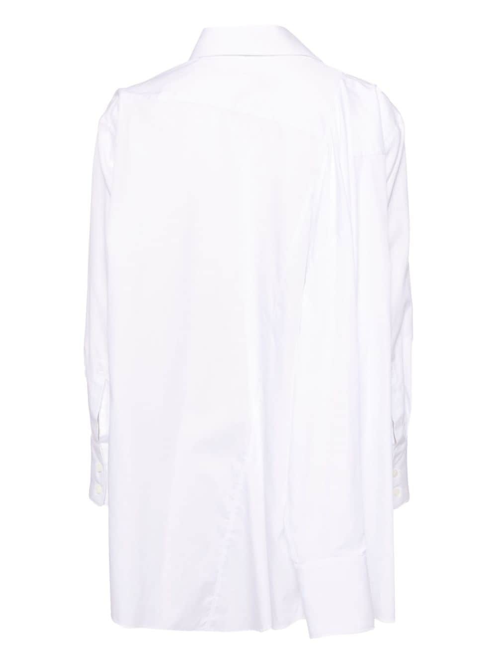 asymmetric cotton shirt - 2