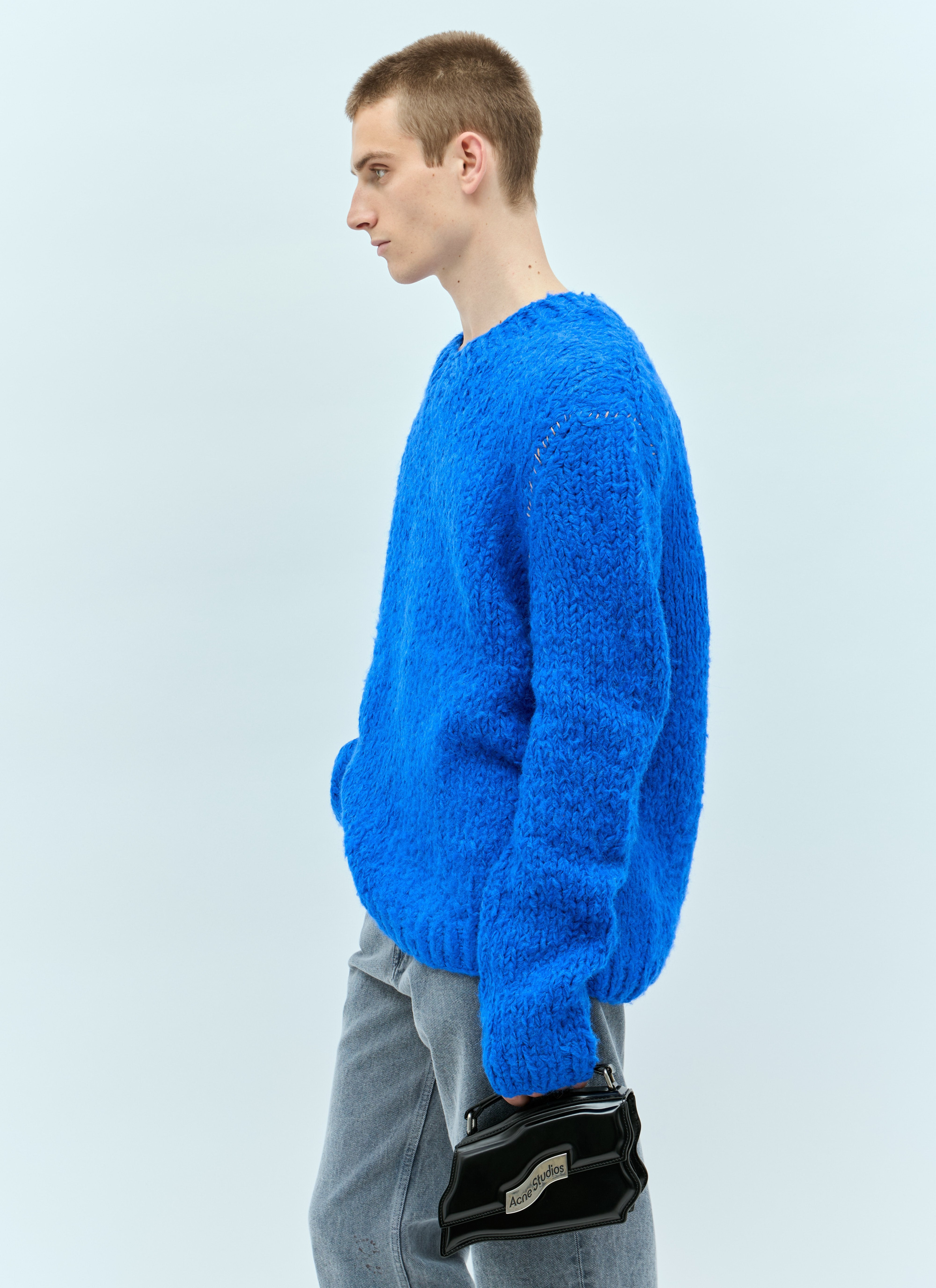 Acne Studios Men Knitted Alpaca Mix Sweater - 3
