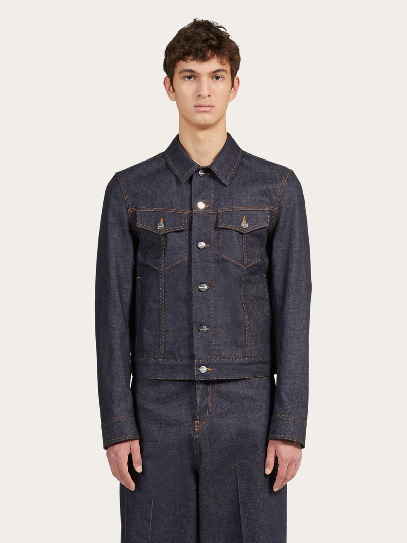 FERRAGAMO Denim blouson outlook