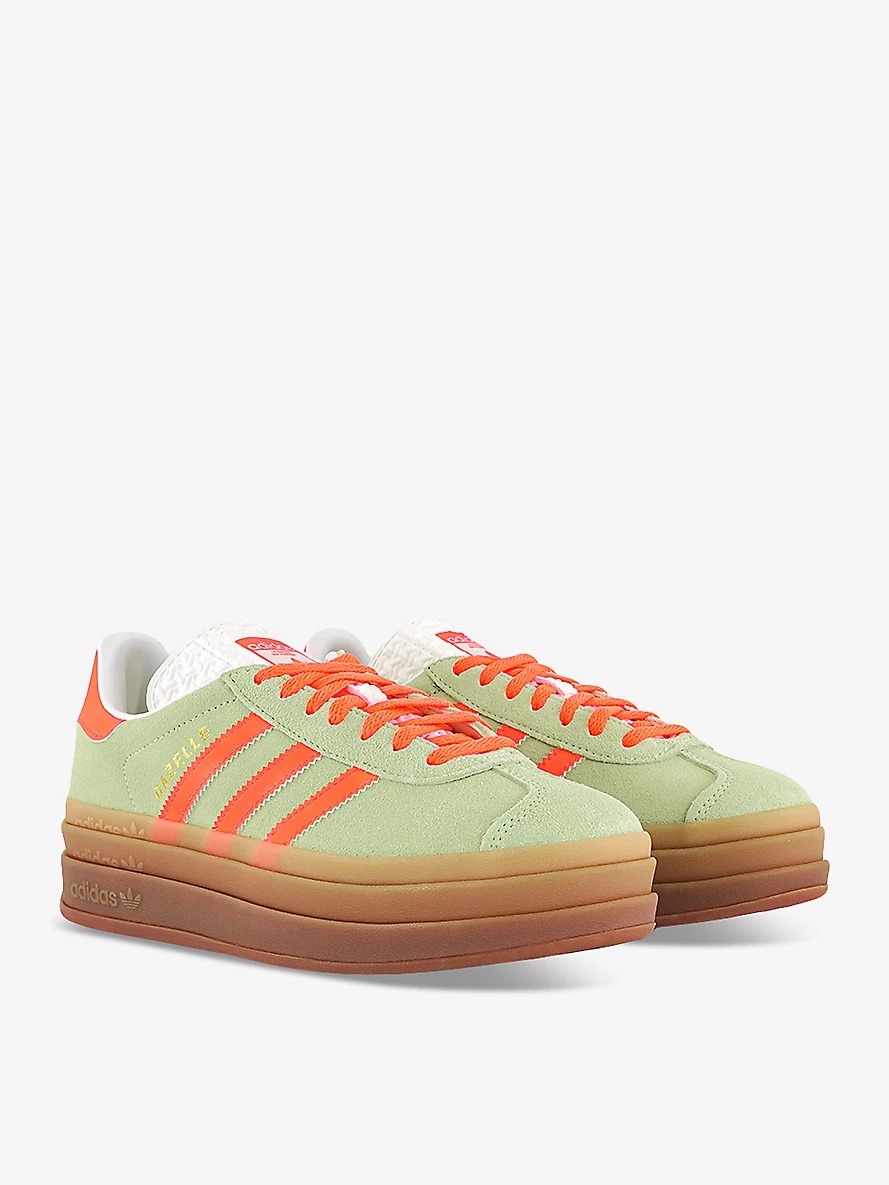 Gazelle Bold brand-embellished suede low-top trainers - 3