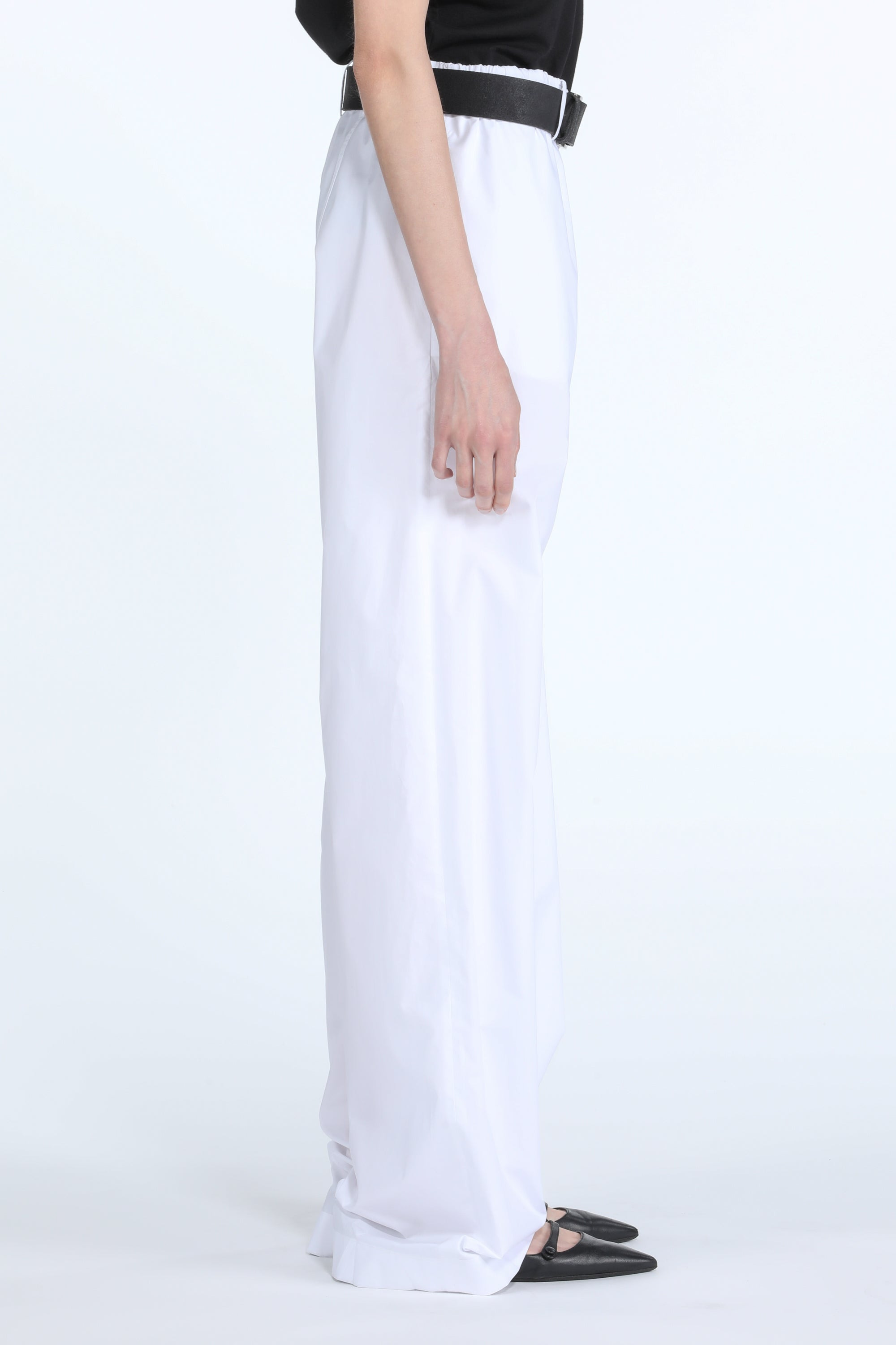 WIDE-LEG COTTON TROUSERS - 3