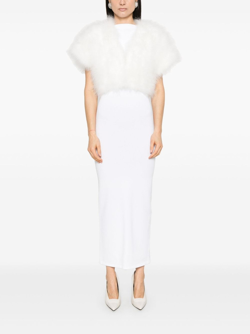 Yves Salomon feather jacket outlook