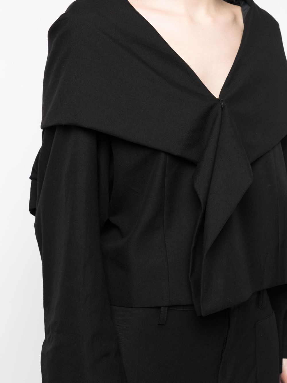 folded-panel cropped jacket - 7