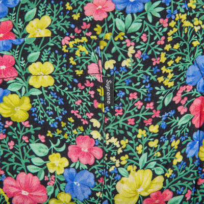Supreme Supreme Mini Floral Rayon Short-Sleeve Shirt 'Black' outlook