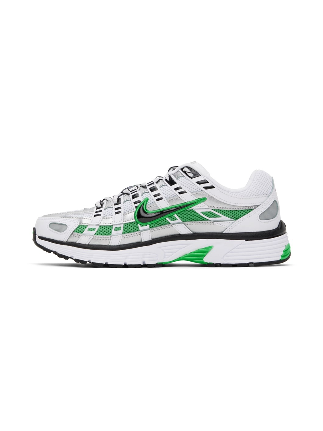 White & Green P-6000 Sneakers - 3