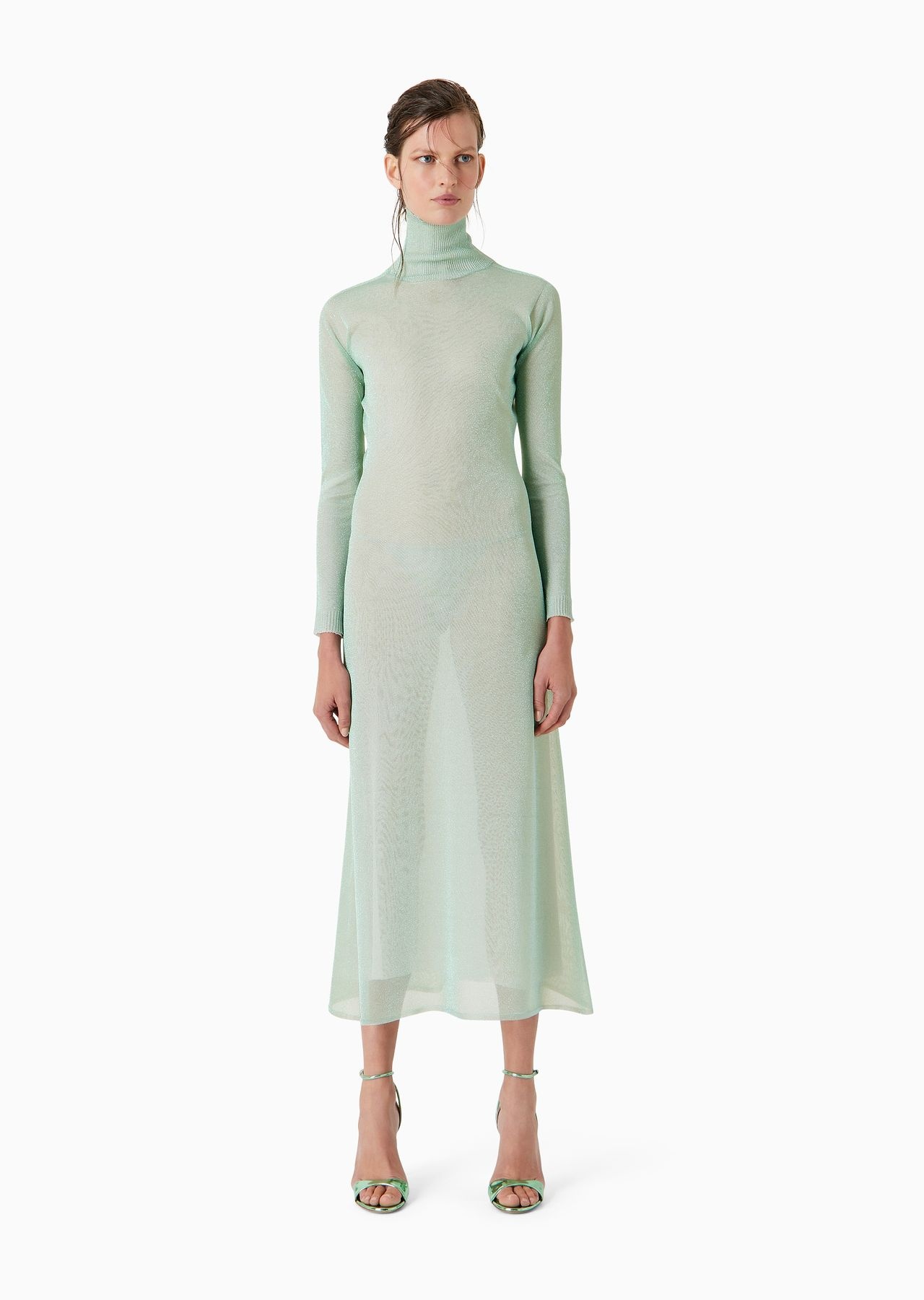 Midi dress in a bright knit - 2