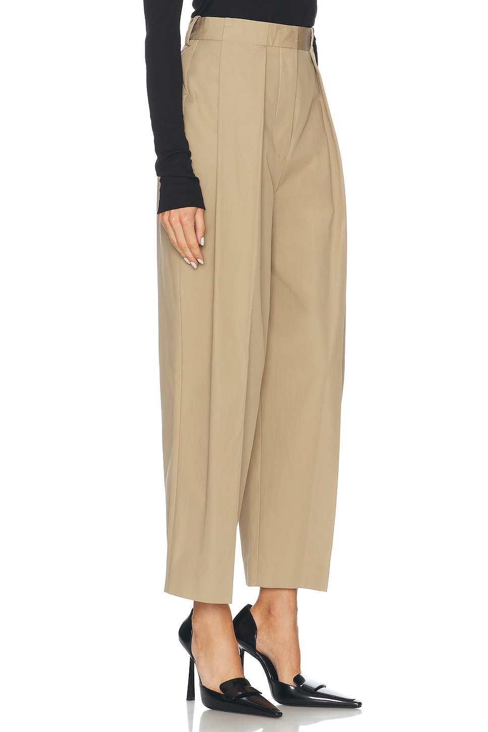 High Waisted Pleated Loose Pant - 2