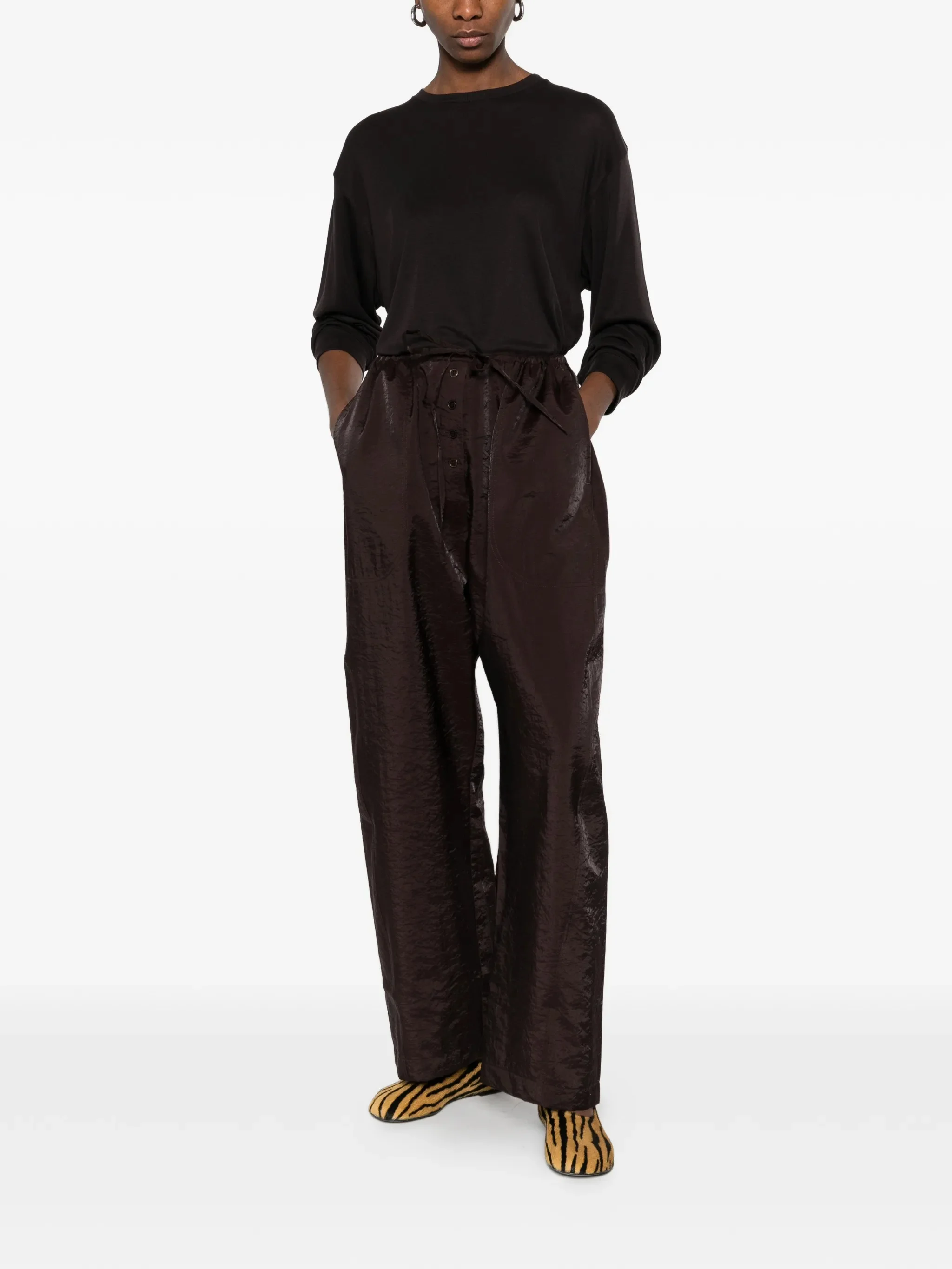 STUDIO NICHOLSON - Women Draw Cord Pant - 1