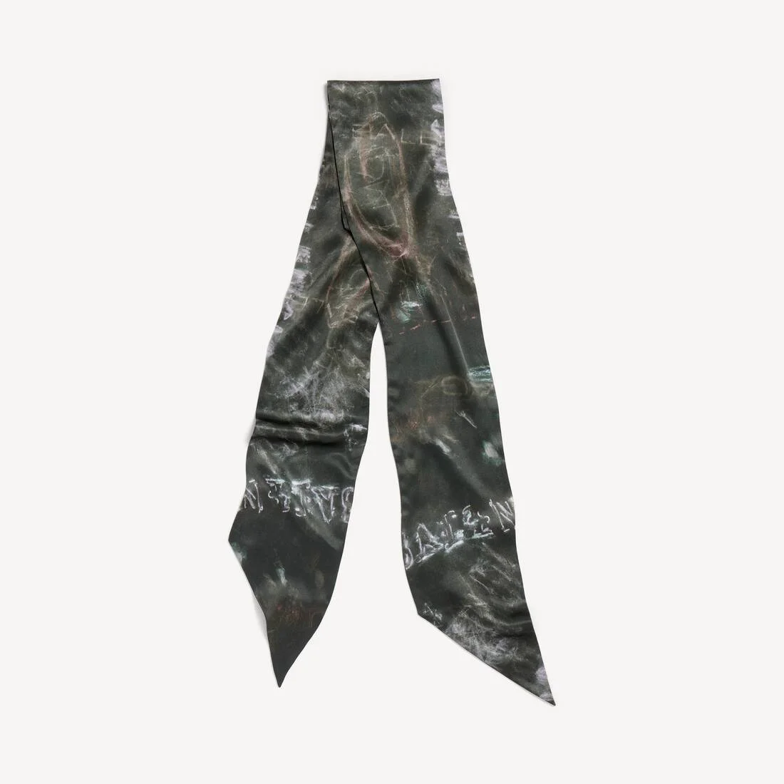 Women's Washed Crayon Scarf in Washed Black - 1