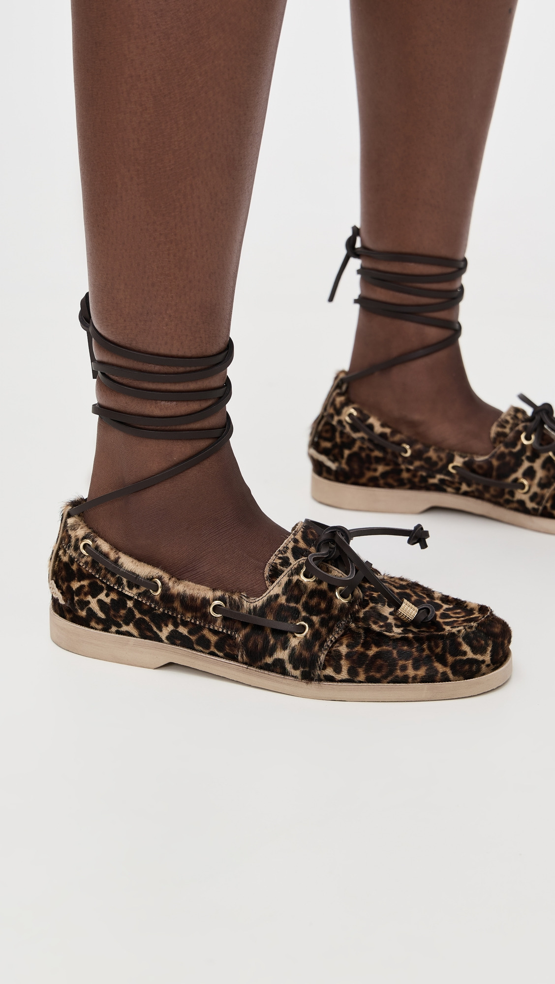 Horsy Leopard Boat Shoes - 2