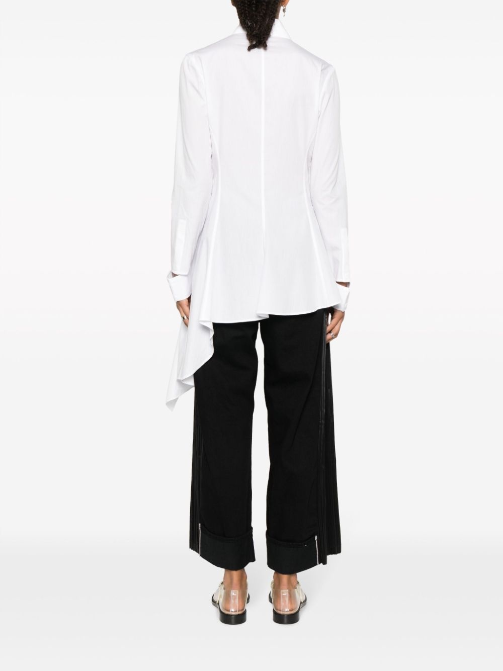 asymmetric cotton shirt - 4