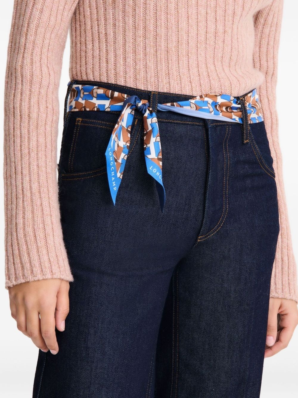 Origami Le Pliage patterned silk scarf - 2