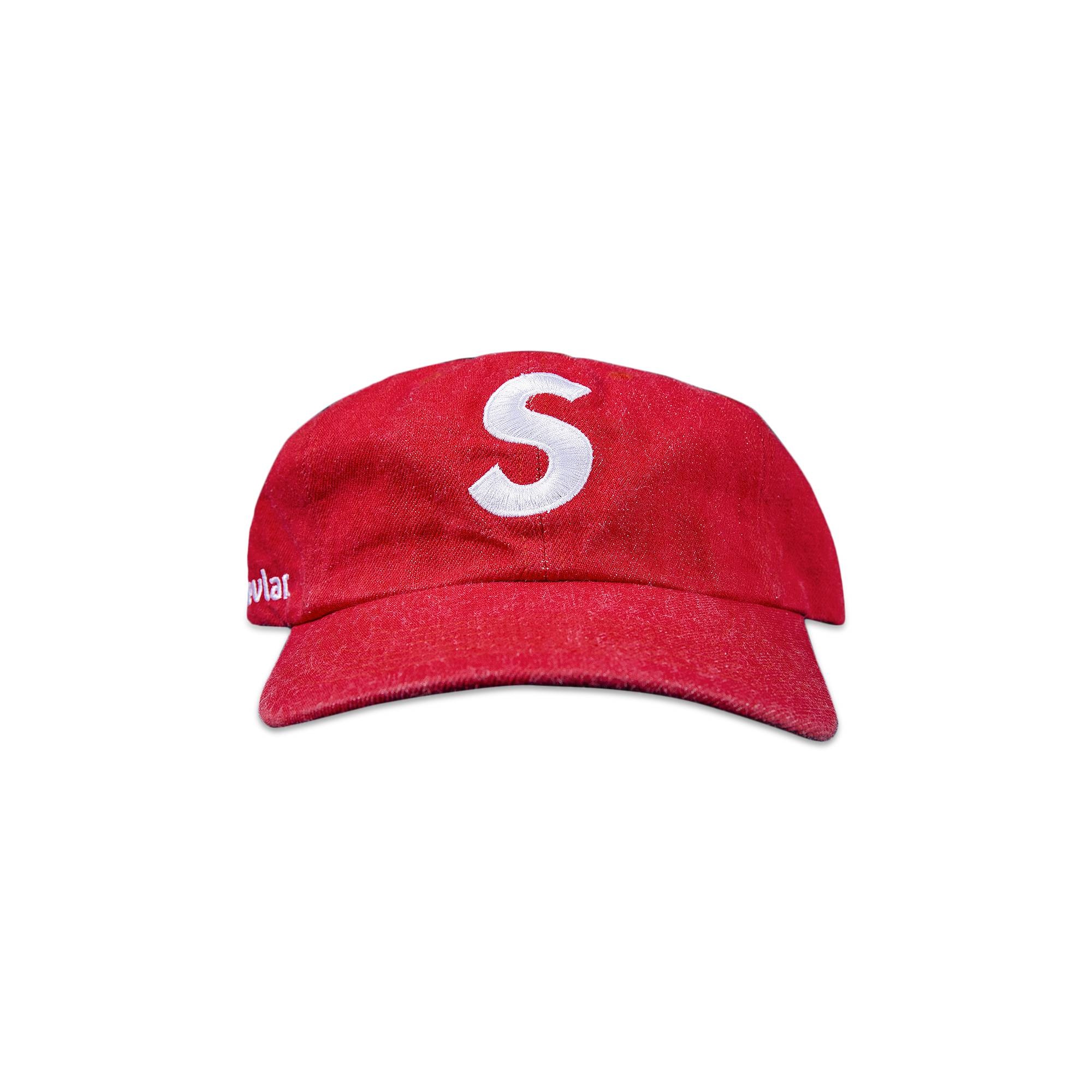 Supreme Kevlar Denim S Logo 6-Panel Red