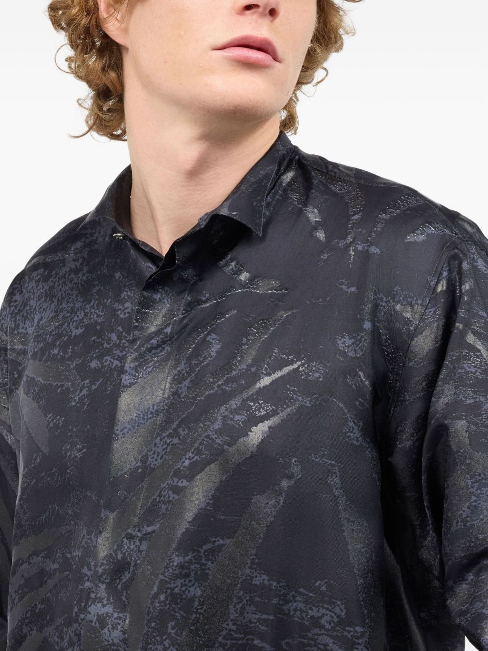 animal-print silk shirt - 5
