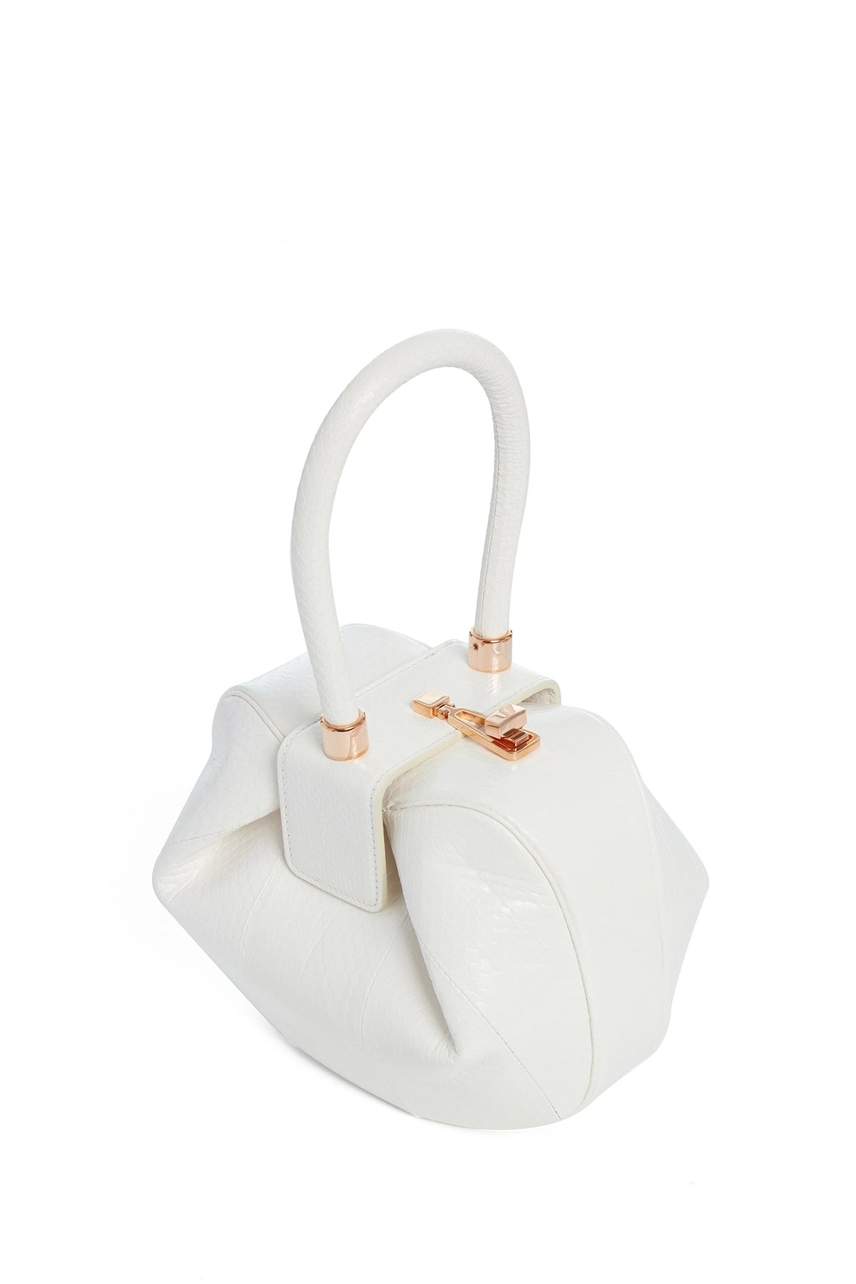 Nina Bag in Ivory Snakeskin - 3