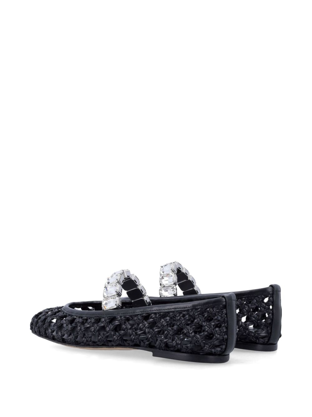 crystal-embellished ballet flats - 4