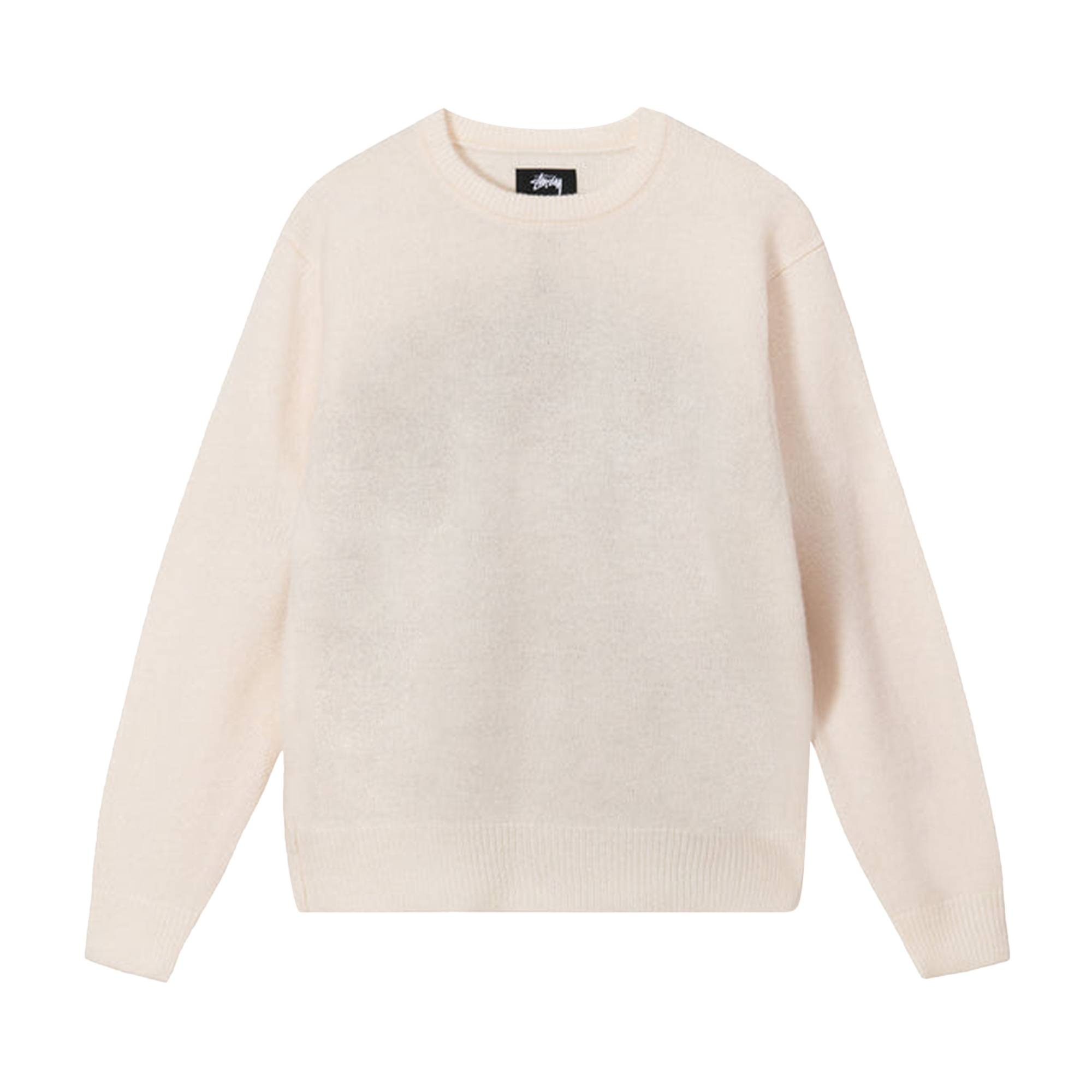 Stüssy Stussy 8 Ball Spray Sweater 'Ivory' | REVERSIBLE