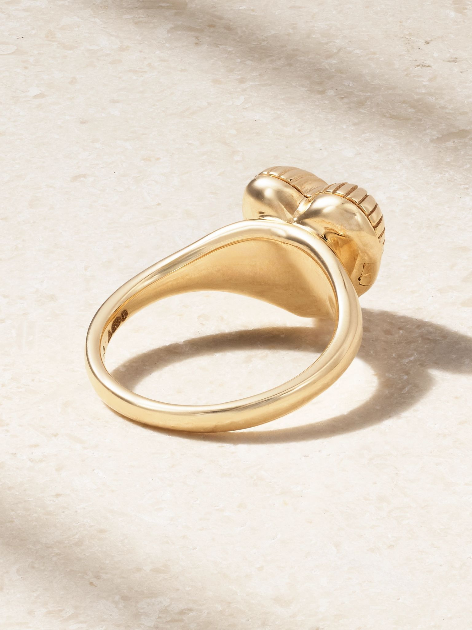 Memoria Heart 9-karat gold diamond ring Gold - 3