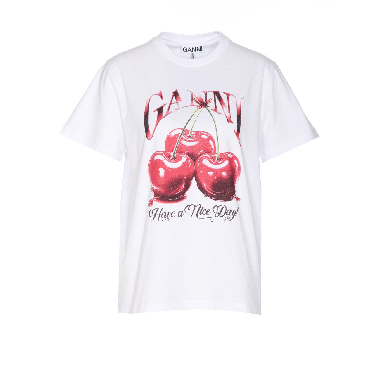 Ganni Women Basic Jersey Chery T-Shirt - 1
