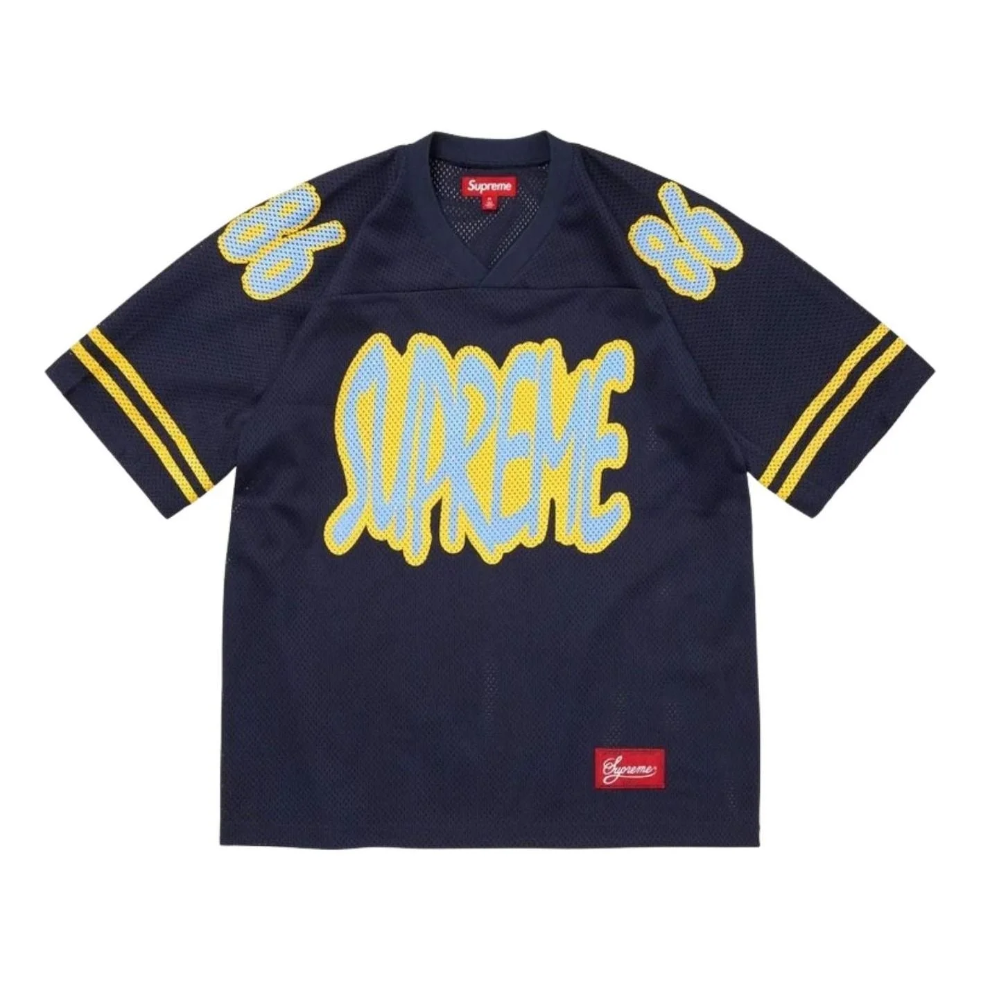 Supreme FW26 Reflective Football Jersey 'Navy' SUP-FW26-017-NVY - 1