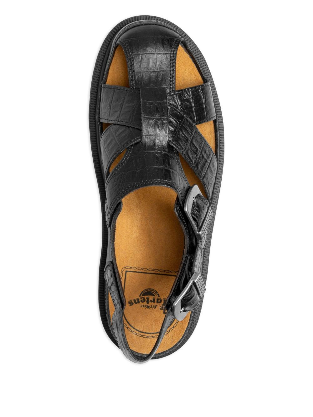 crocodile-effect sandals - 4