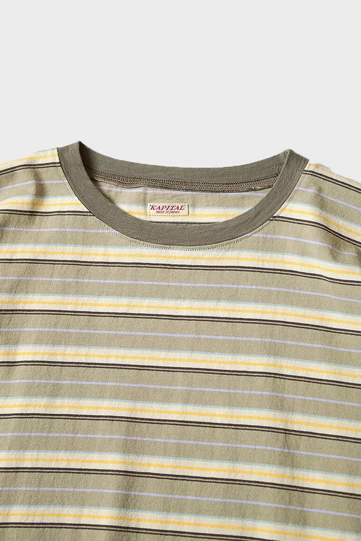 Multi Stripe Jersey HUGE-T - Beige/Ecru - 2