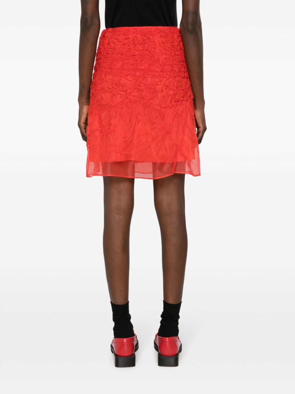 Vida smocked organza skirt - 4
