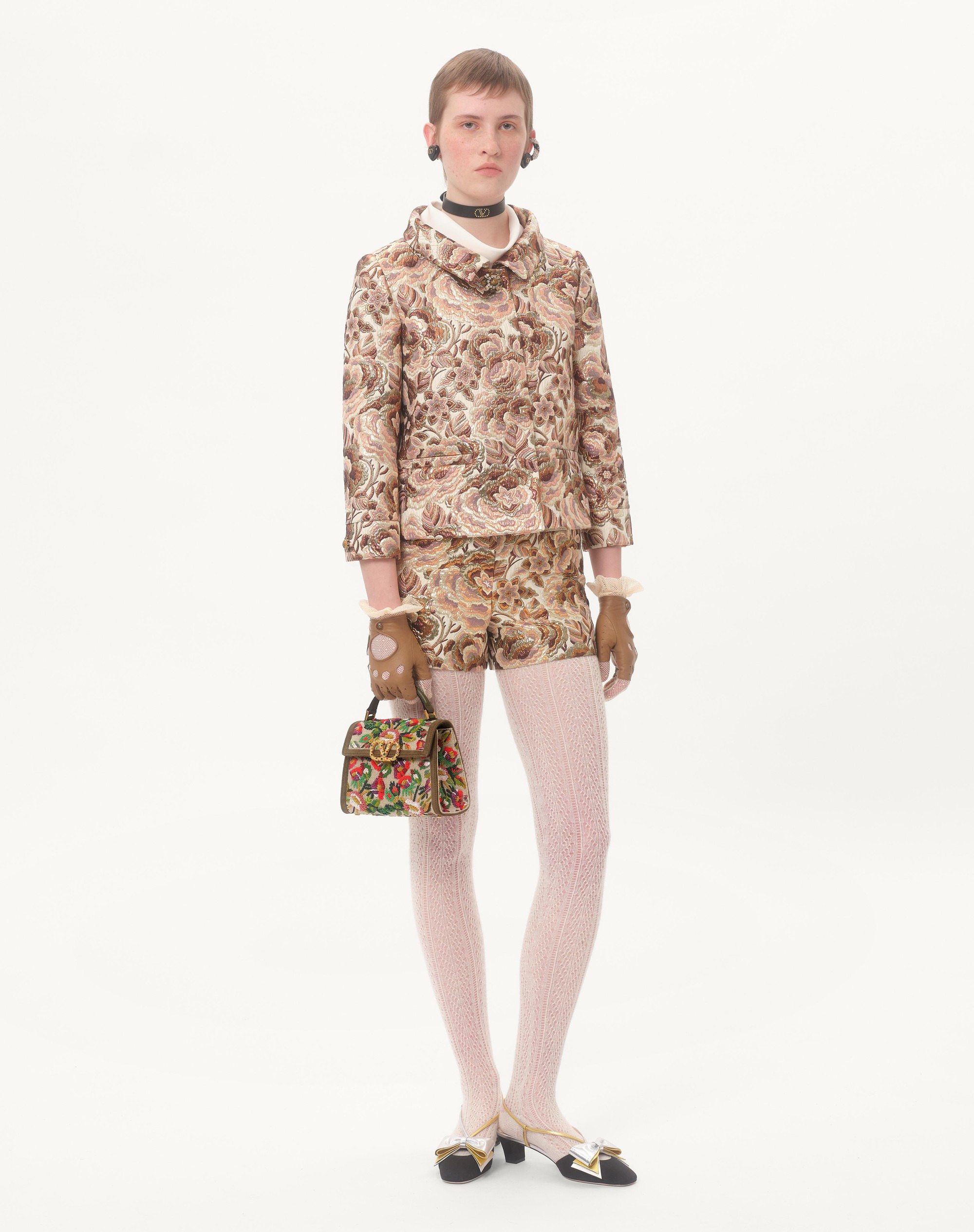 VALENTINO GARAVANI VSLING MINI EMBROIDERED HANDBAG WITH JEWEL LOGO - 2