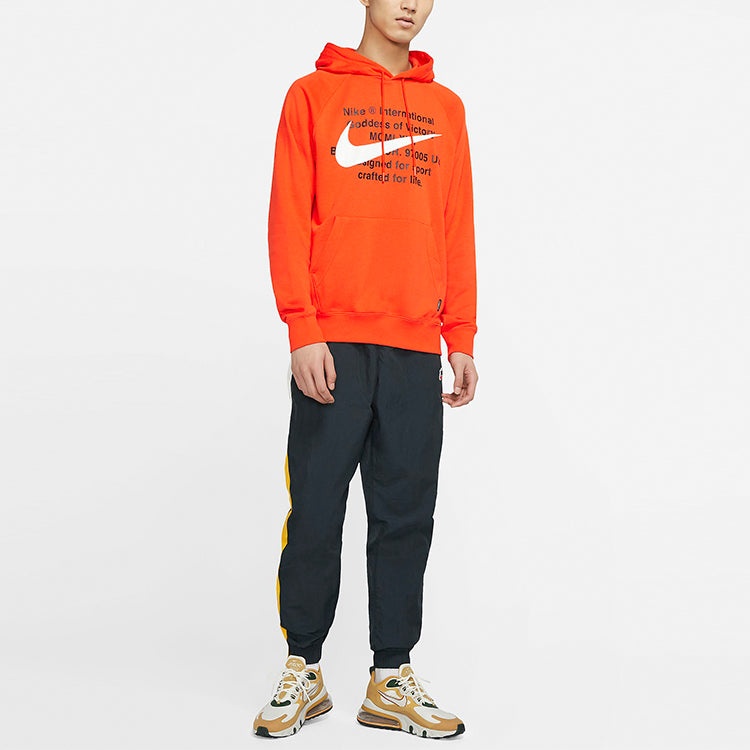 Nike Sportswear Swoosh Large Printing Pullover Orange Red Orangered CJ4864-891 - 3