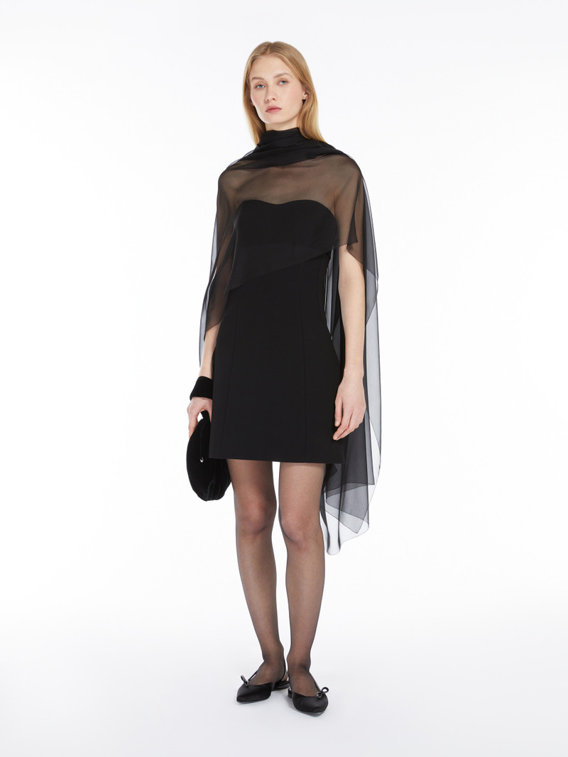 Max Mara TRANI Bustier minidress in velvet and sablé outlook