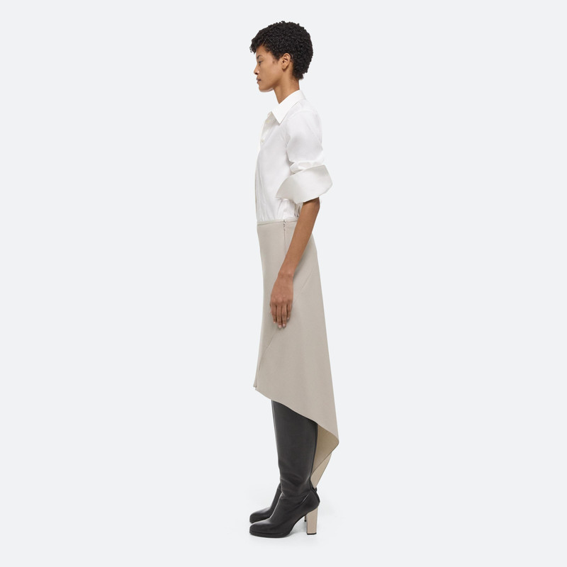 VIRGIN WOOL SCARF HEM SKIRT 4