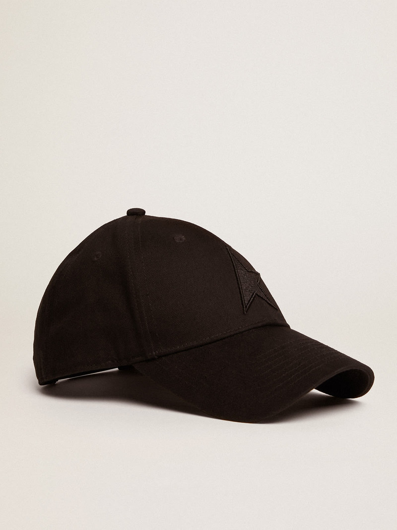 Golden Goose Black baseball cap with star outlook