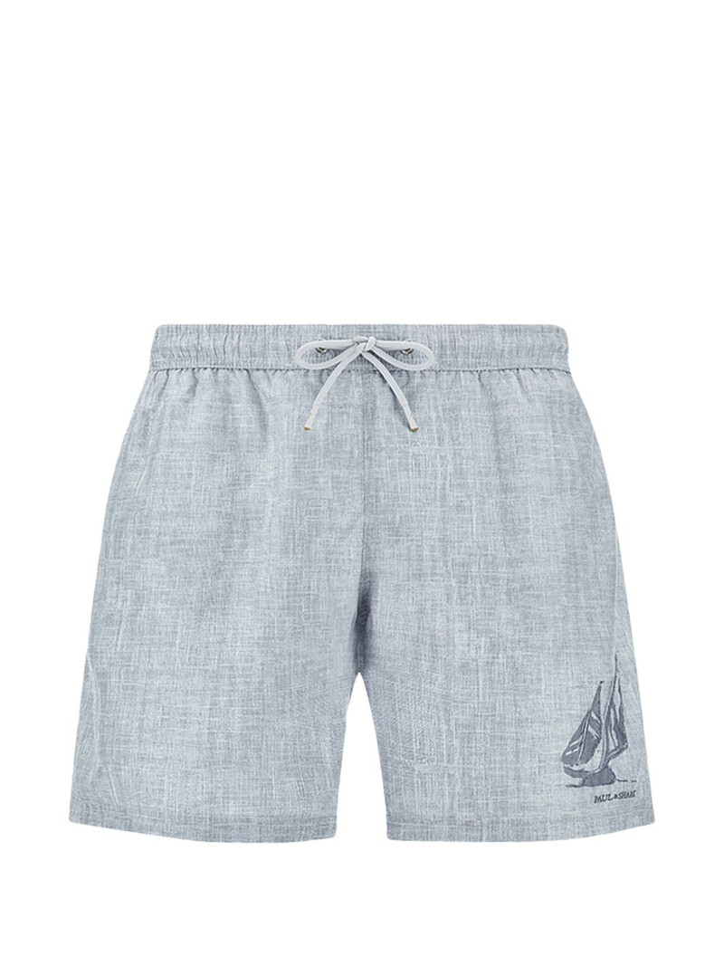 sailboat-print swim shorts 1