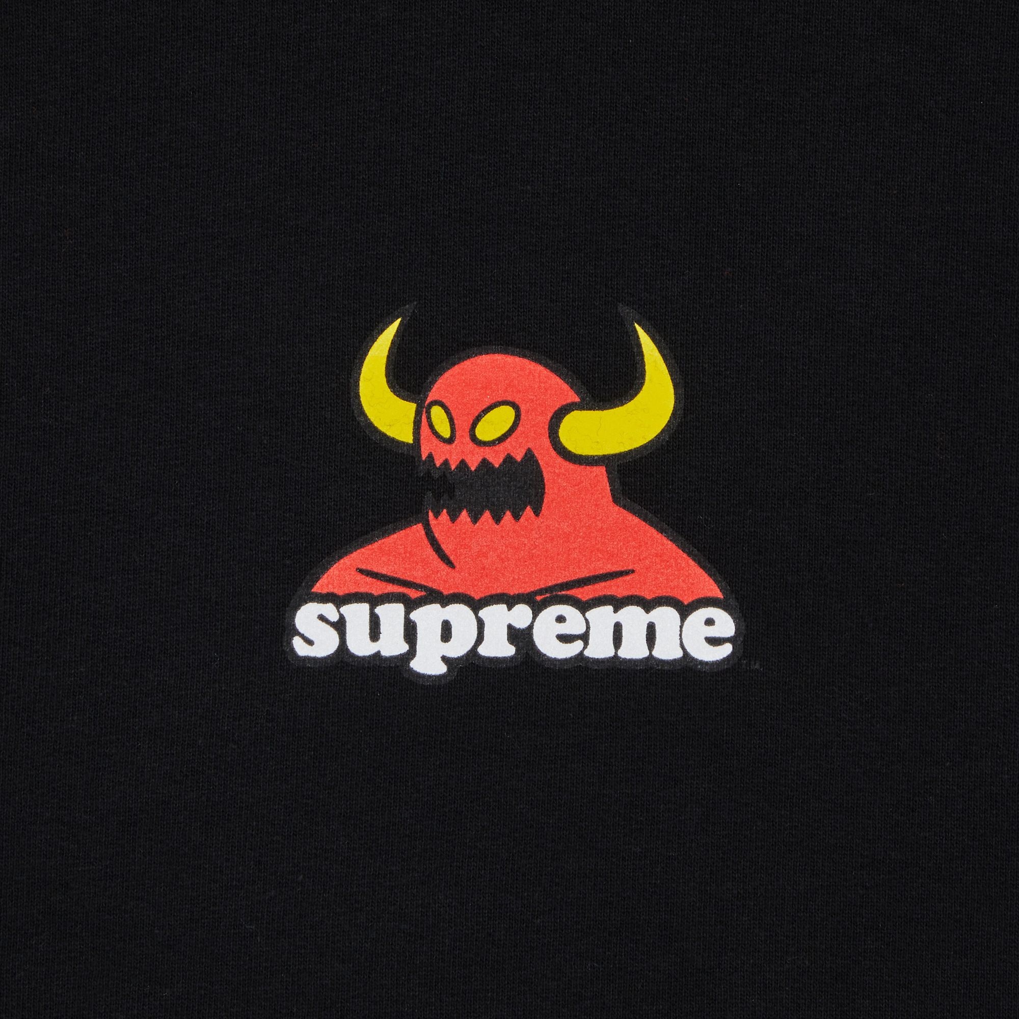 Supreme x Toy Machine Hooded Sweatshirt 'Black' - 2