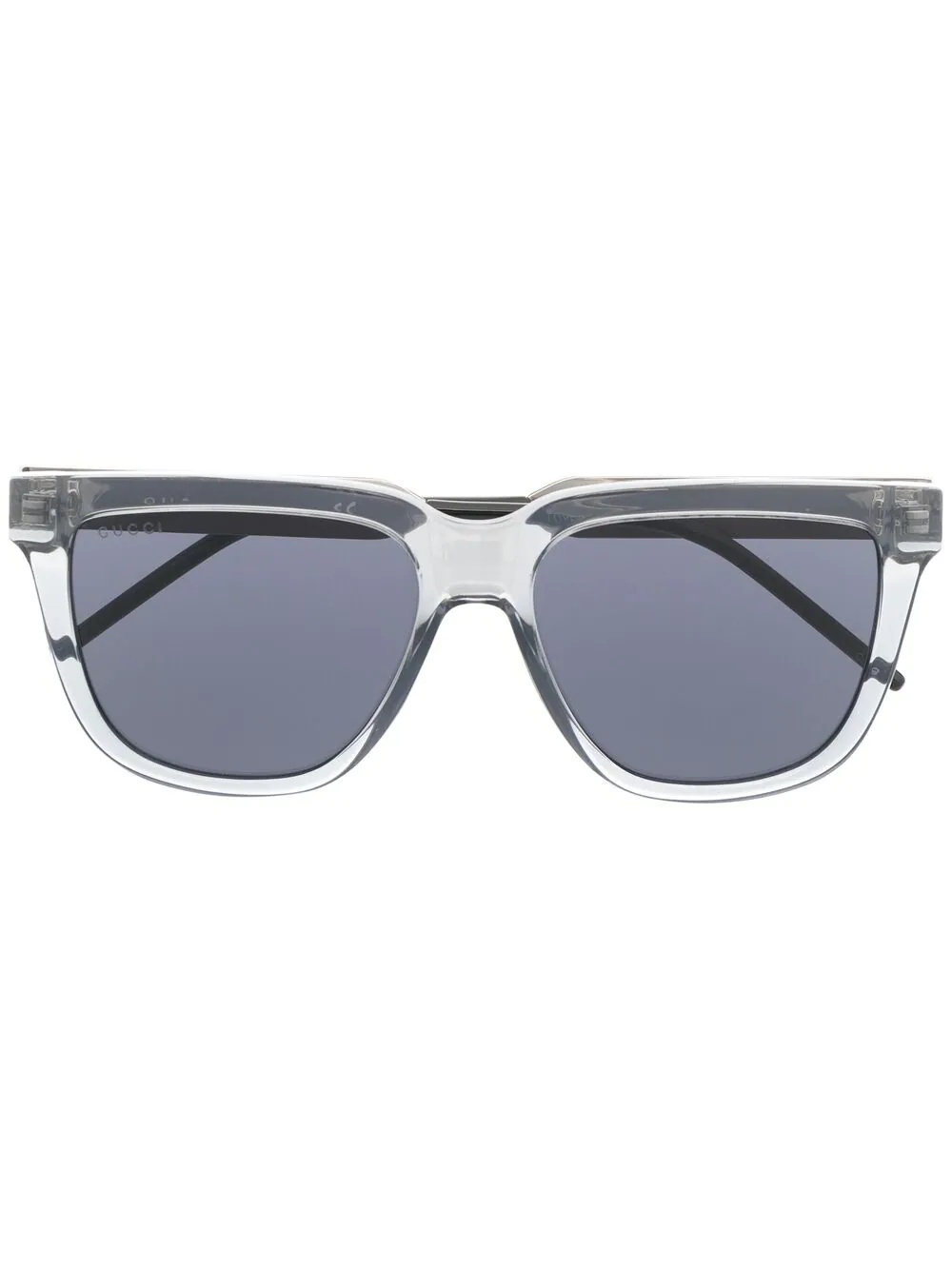 square-frame tinted sunglasses - 1