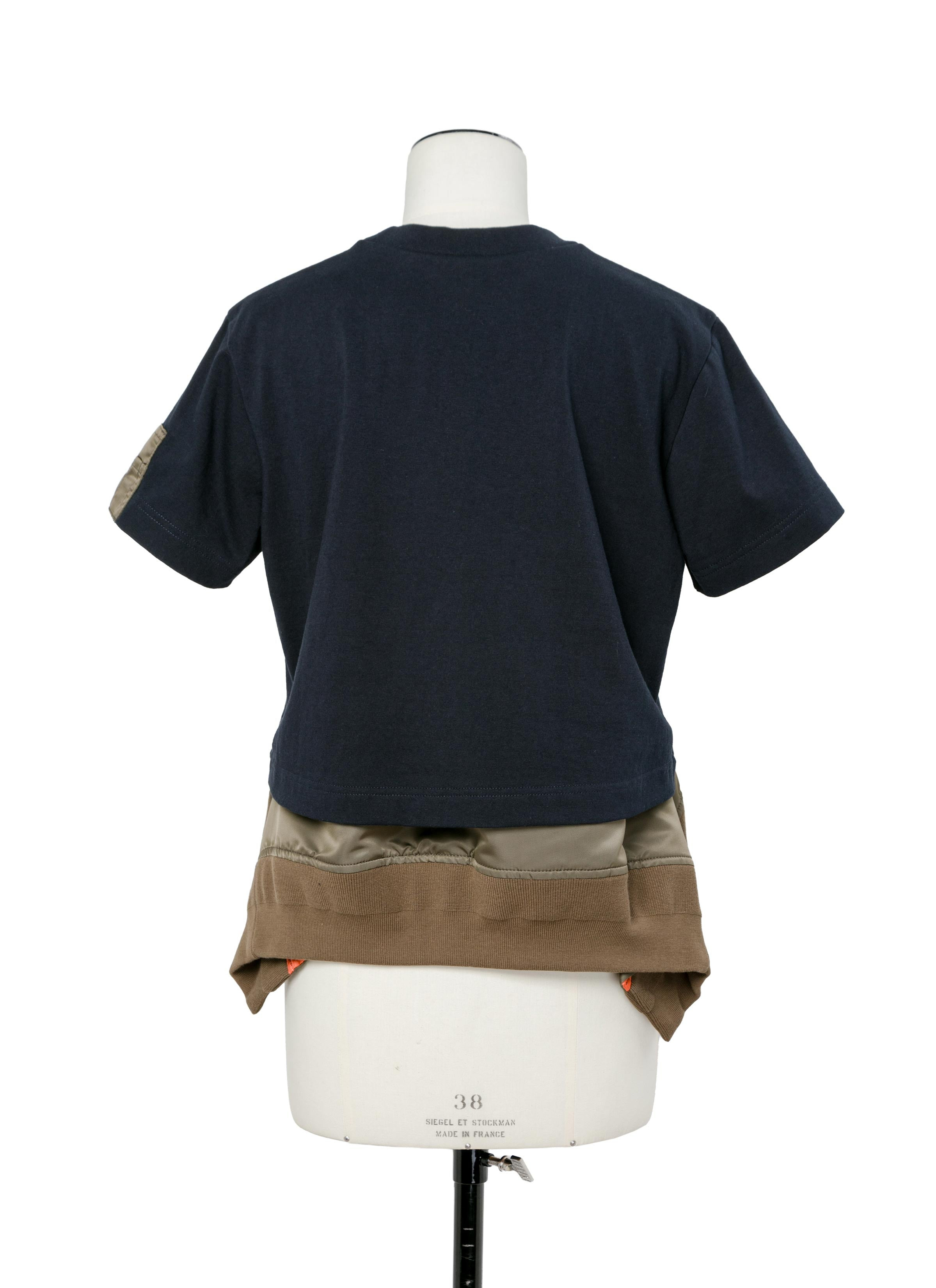Cotton Jersey x Nylon Twill T-Shirt - 3