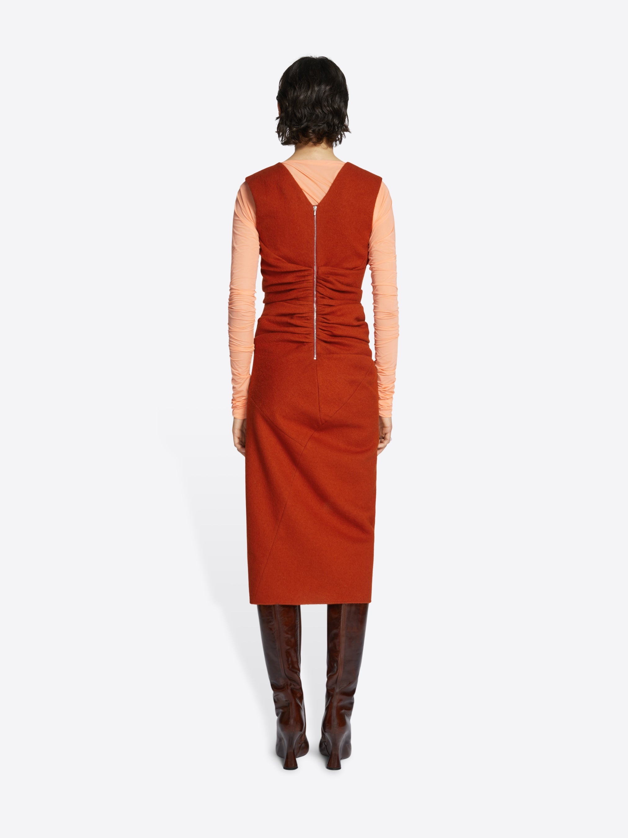 MIDI DRAPED DRESS - 3