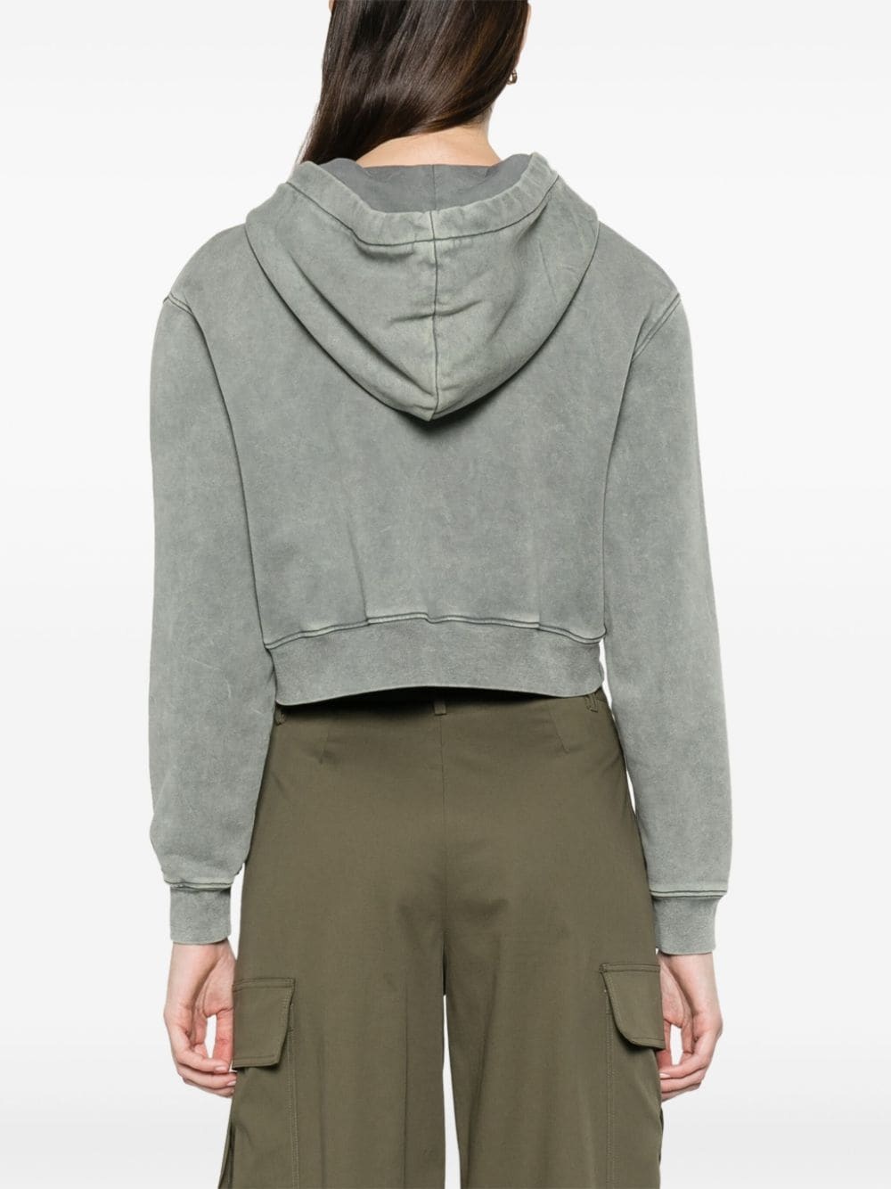 slogan-print organic-cotton hoodie - 4