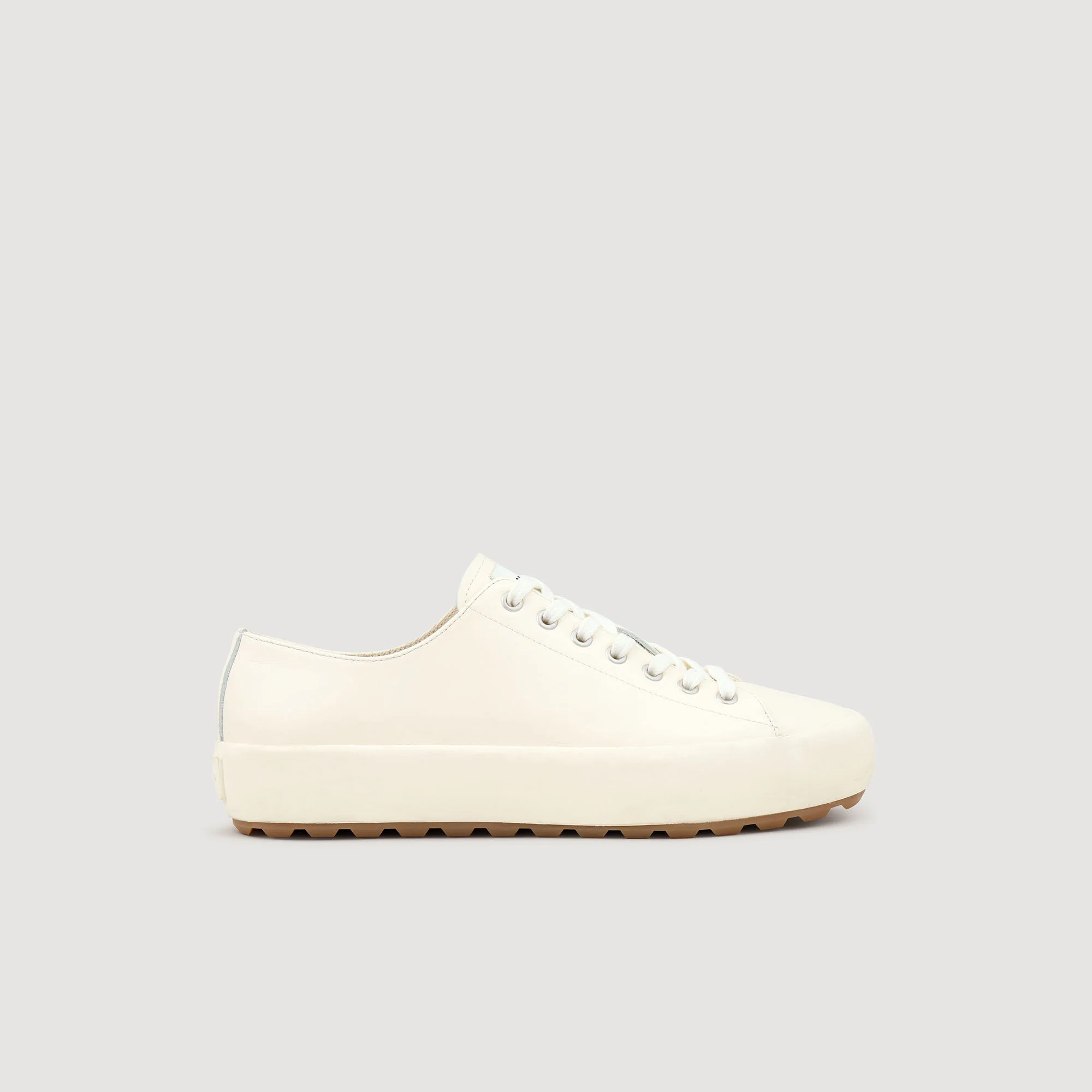LOW-TOP SPLIT LEATHER TRAINERS - 1