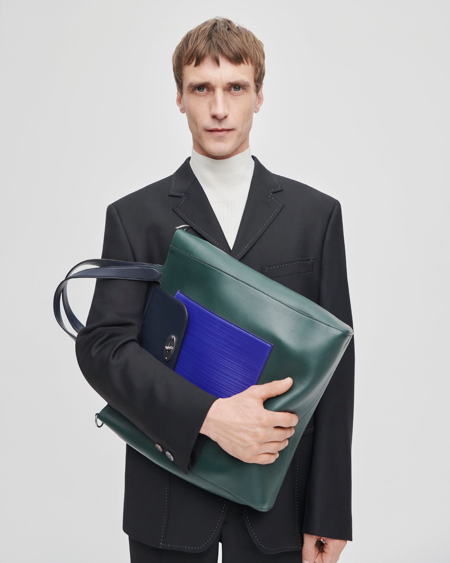 Mulberry x Paul Smith - Mulberry Green Antony Tote Bag - 12