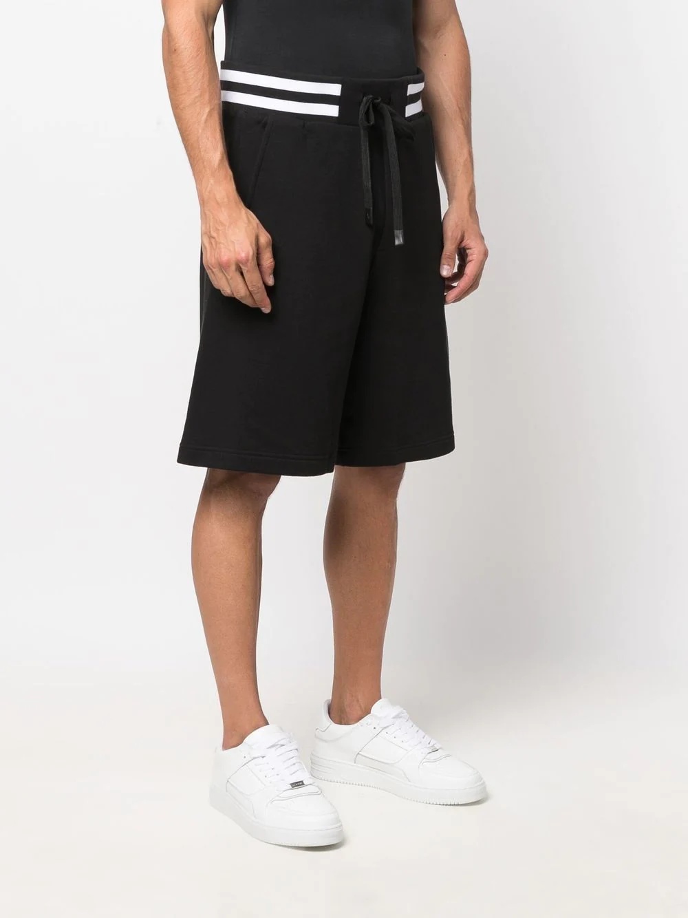 logo-print track shorts - 3