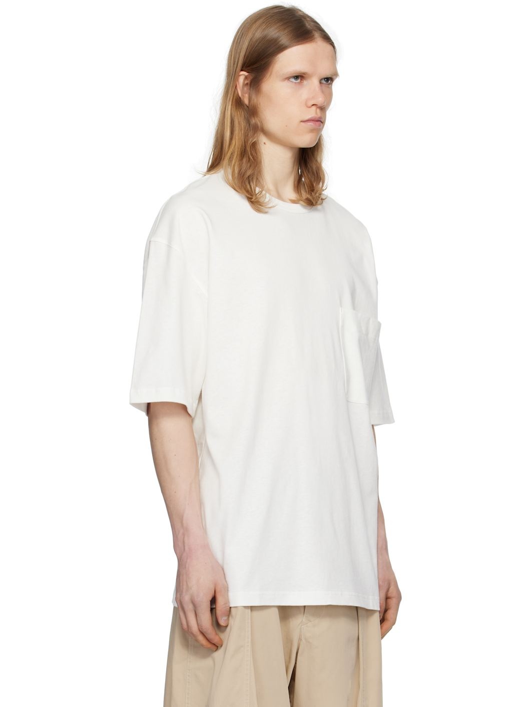 White Boxy Short Sleeve T-shirt - 2
