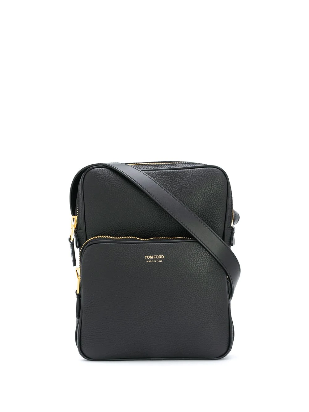 gold-tone logo shoulder bag - 1